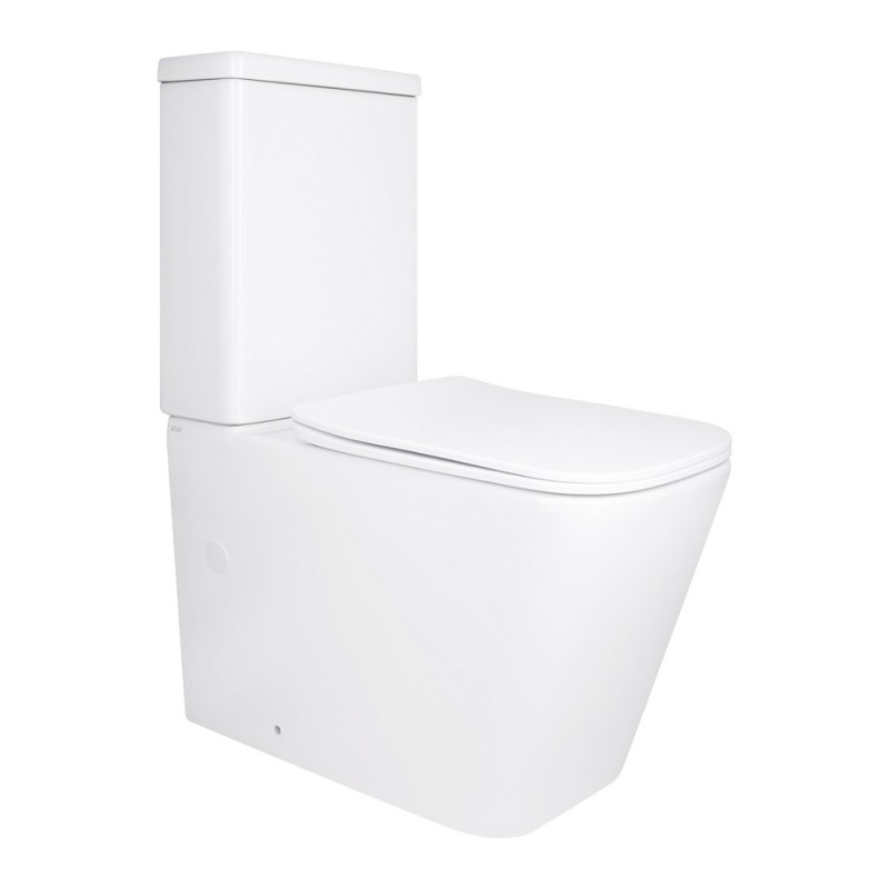 Унітаз підлоговий Qtap Stenava Rimless безобідковий з сидінням Soft-close WHITE QT27228303W