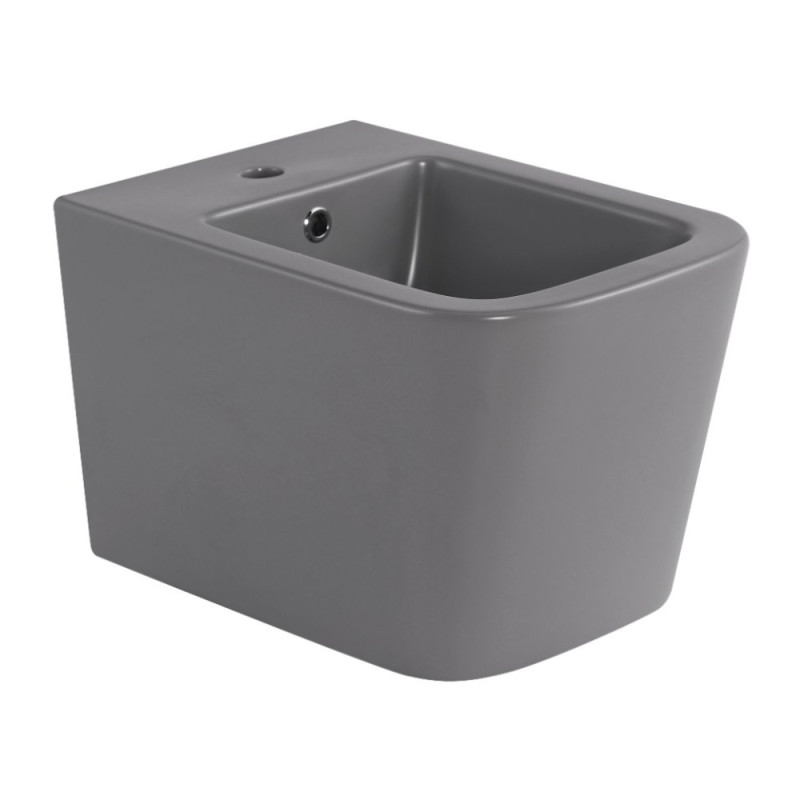 Биде подвесное Qtap Tern 520x350x330 мм, Stone grey QT17551303GSG