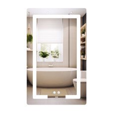 Зеркало Lidz Kubis (KU2) 500х800 с LED-подсветкой Touch, с антизапотеванием, с диммером, рег. яркости LD78LF936508048448