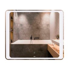 Зеркало Qtap Leo 800х700 с LED-подсветкой Touch, диммер, рег. яркости QT117814187080W