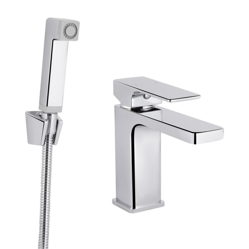 Смеситель для раковины Qtap Gemini (с гигиеническим душем) QTGEM272CRM45689 Chrome