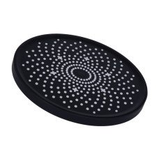 Лійка для верхнього душу Qtap Hlavova D 230 мм округла QTHLA107BLM45788 Black Matt