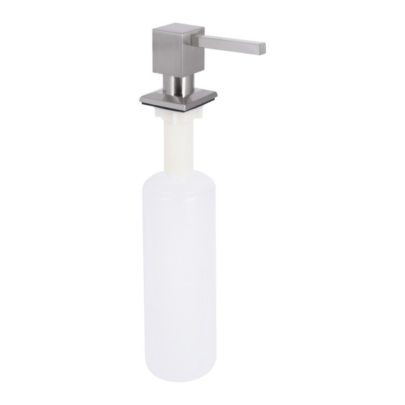 Дозатор для моющего средства Lidz LK117 квадратный Brushed Steel (LDLK117BRU46399)