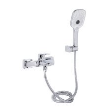 Змішувач для ванни Qtap Tern (c душевым гарнитуром) QTTER259CRM47586 Chrome