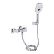 Змішувач для ванни Qtap Tern (c душевым гарнитуром) QTTER259CRM47586 Chrome