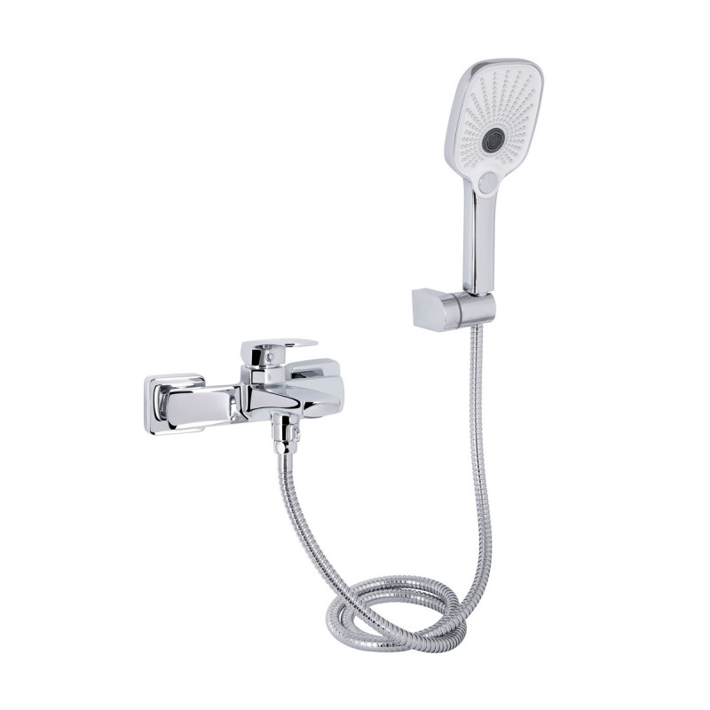 Смеситель для ванны Qtap Tern (c душевым гарнитуром) QTTER259CRM47586 Chrome