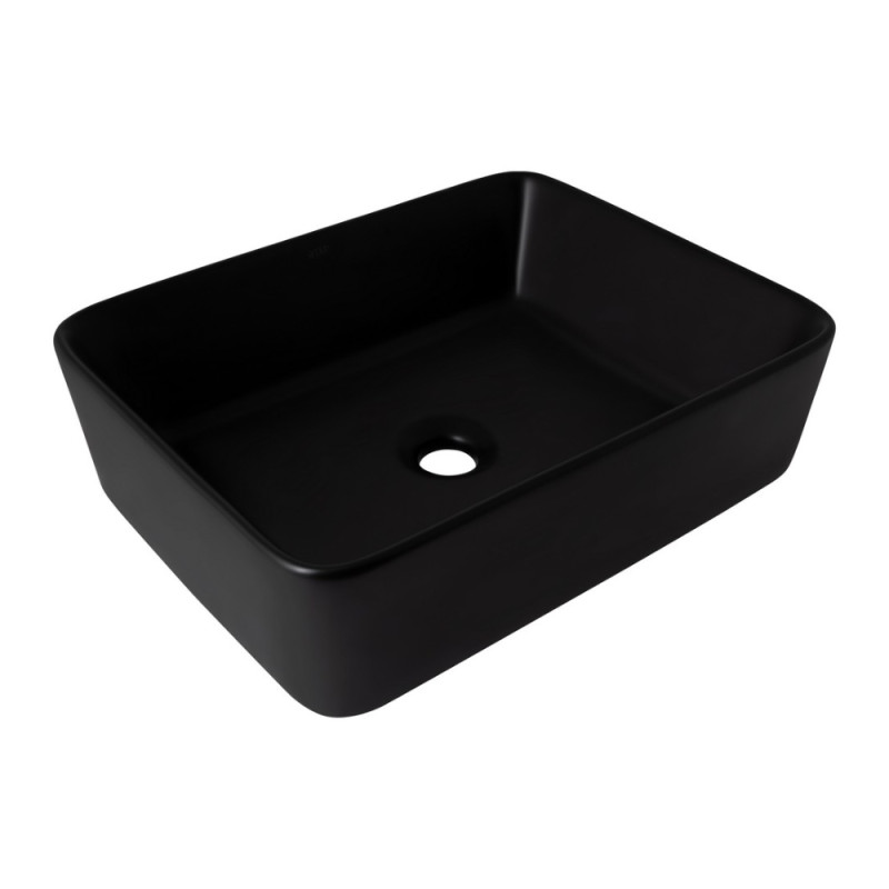 Раковина-чаша Qtap Tern 480х370х135 Matt black QT176069MB
