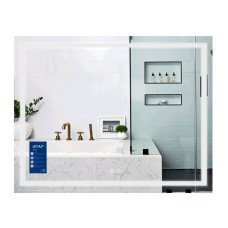 Дзеркало Qtap Mideya (MI1) 1000х700 з LED-підсвічуванням Touch, з антизапотіванням, димером, рег. яскравості QT2078NCF10070