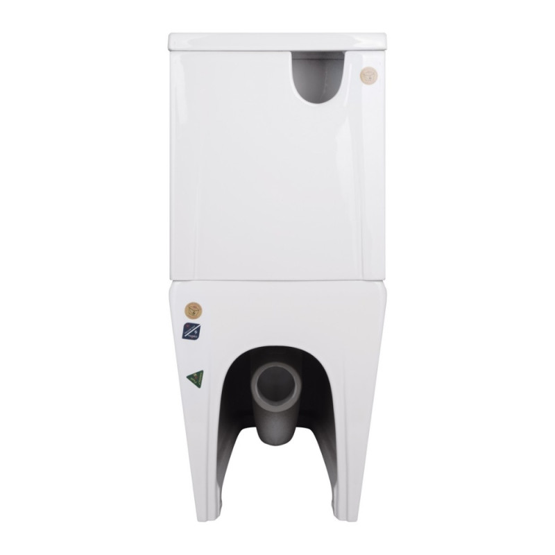 Унитаз-компакт Qtap Crow безободковый с сиденьем Soft-close QT05222170W