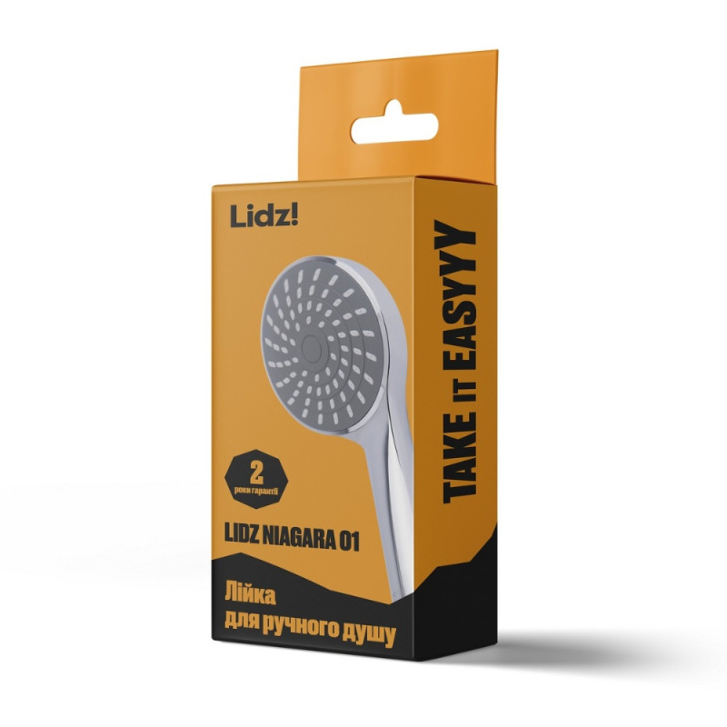 Лійка для ручного душу Лейки Lidz Niagara 01 98 мм округла LDNIA01CRM22034 Chrome