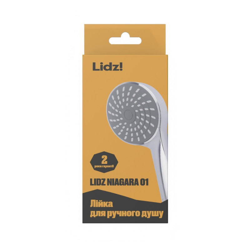 Лійка для ручного душу Лейки Lidz Niagara 01 98 мм округла LDNIA01CRM22034 Chrome