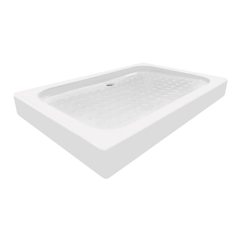 Душовий піддон KAPIELKA ST120x80х14 низький, прямокутний, діаметр зливу 52 мм Lidz