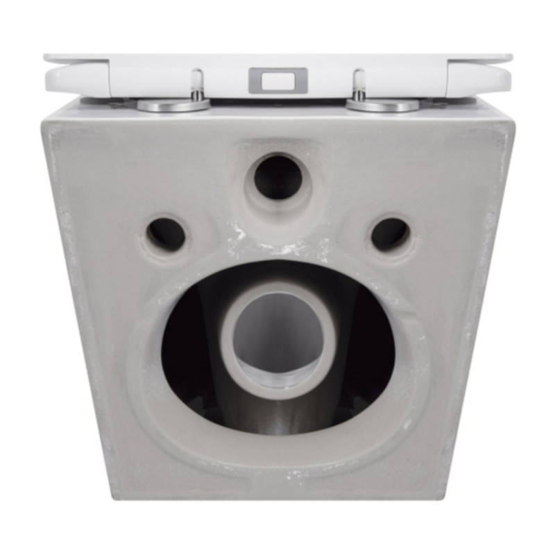 Унітаз підвісний Qtap Jay безобідковий з сідінням Soft-close QT07335176W