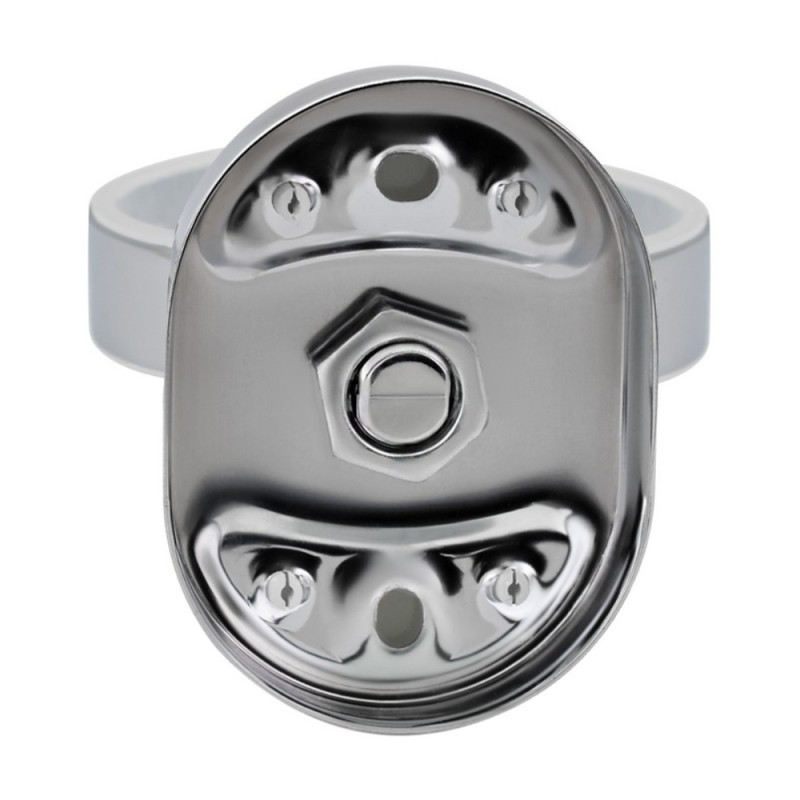 Склянка з тримачем Lidz Oreo 0401 настінний (матове скло) LDORE0401CRM22163 Chrome