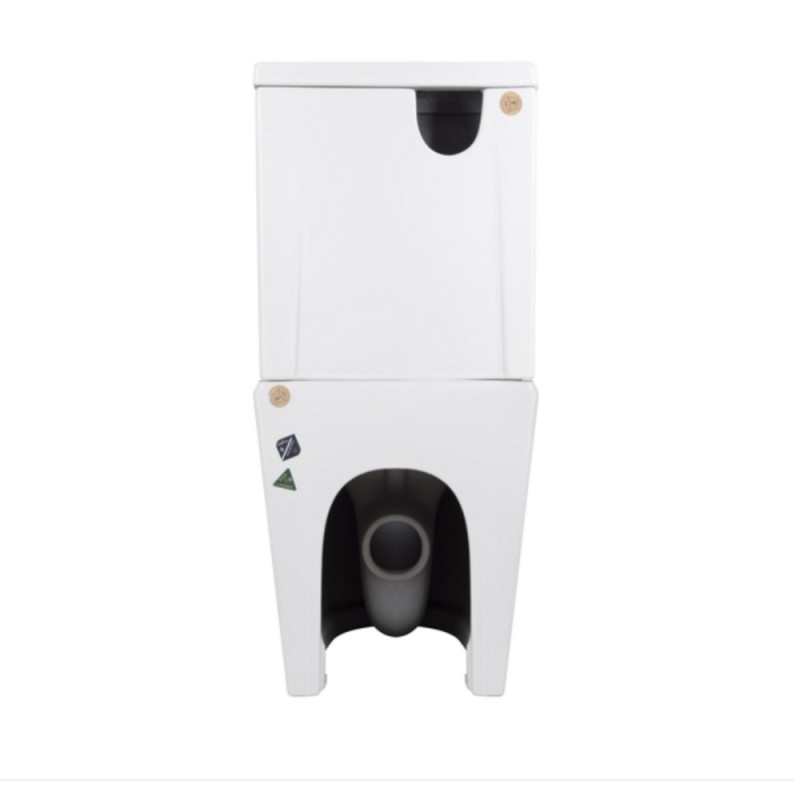 Унітаз-компакт Qtap Stork/Swan безобідковий з сідінням Soft-close QT15222178W