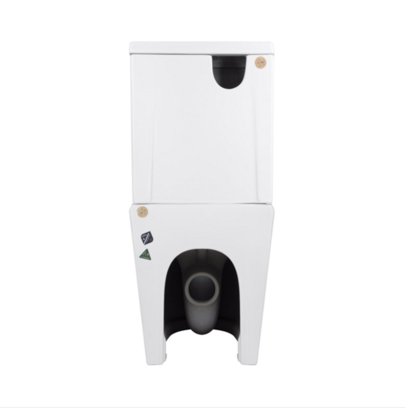 Унитаз-компакт Qtap Stork/Swan безободковый с сиденьем Soft-close QT15222178W