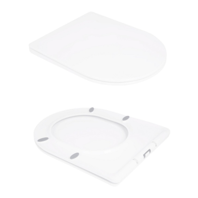 Унітаз-компакт Qtap Stork/Swan безобідковий з сідінням Soft-close QT15222178W