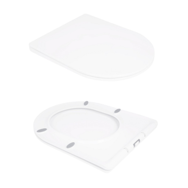 Унитаз-компакт Qtap Stork/Swan безободковый с сиденьем Soft-close QT15222178W