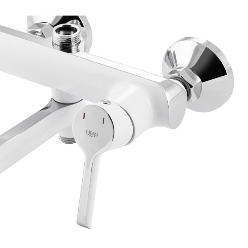 Душова система універсальна Qtap Grand на три споживача (з виливом) QTGRAWCR1004 Chrome/White