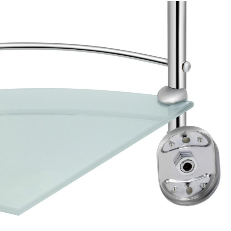 Полиця кутова Lidz Oreo 1003 скляна 3 ярусна LDORE1003CRM22182 Chrome