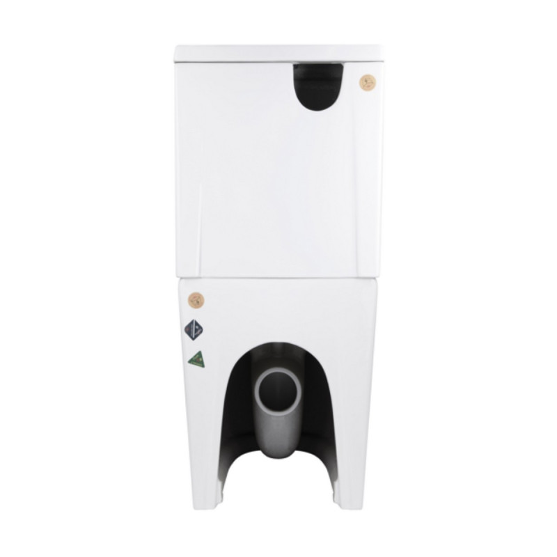 Унітаз-компакт Qtap Stork/Swan безобідковий з сідінням Soft-close QT15222179W
