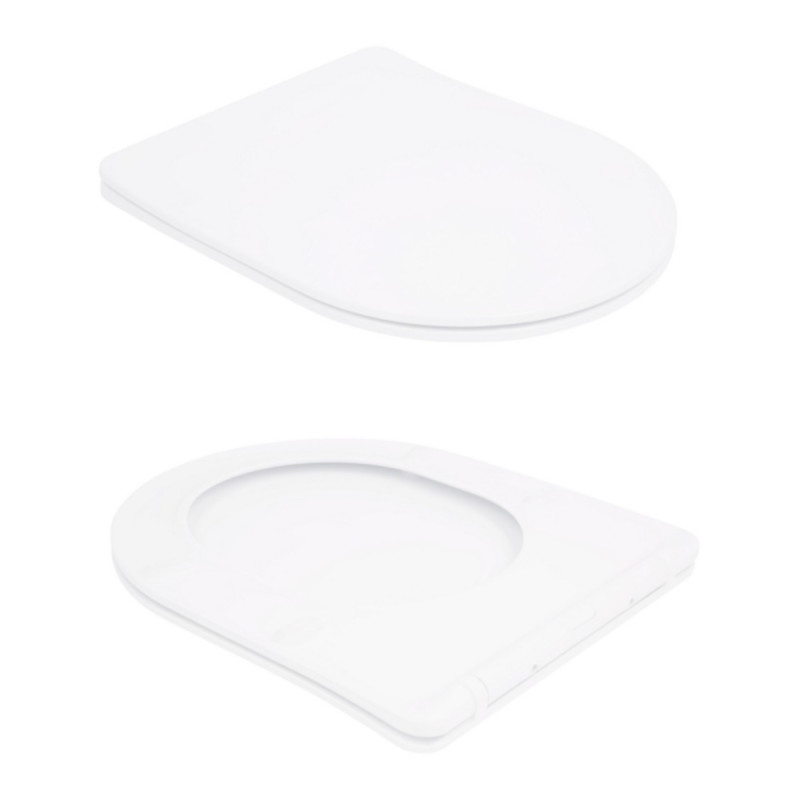 Унітаз-компакт Qtap Stork/Swan безобідковий з сідінням Soft-close QT15222179W