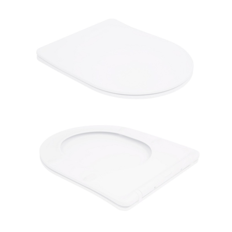 Унітаз-компакт Qtap Stork/Swan безобідковий з сідінням Soft-close QT15222179W