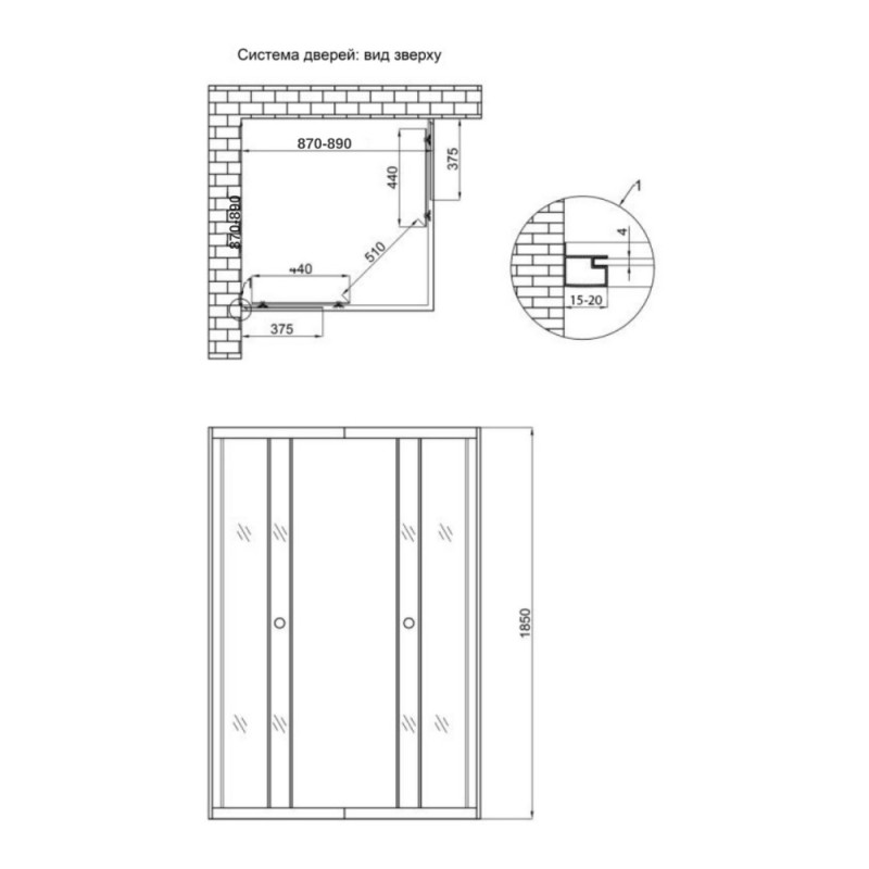 Душевая кабина Lidz Wawel SC90x90.SAT.LOW.FR, стекло Frost 4 мм без поддона