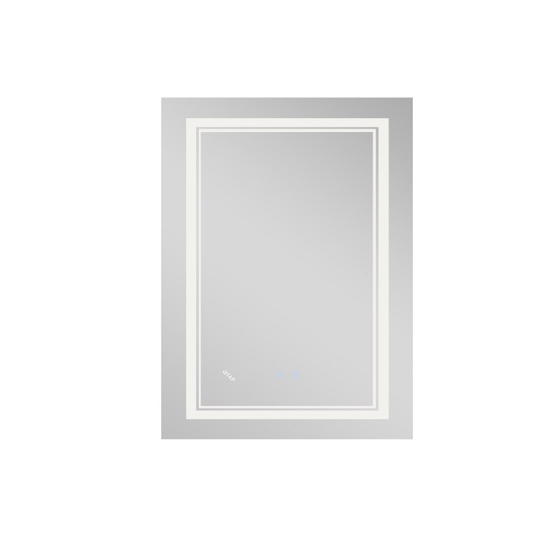 Зеркало Qtap Cardinal 600х800 с LED-подсветкой Touch, с антизапотеванием, с диммером, рег. темп. цвета (3000-6500K) QT0478C6080