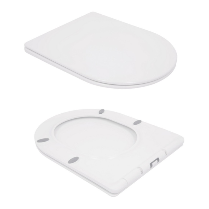 Унітаз підвісний Qtap Swan безобідковий з сідінням Soft-close QT16335178W