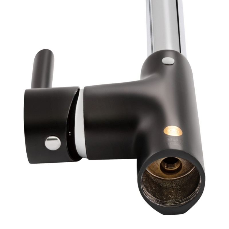 Змішувач для кухні Qtap Grand QTGRABCR007F Chrome/Black