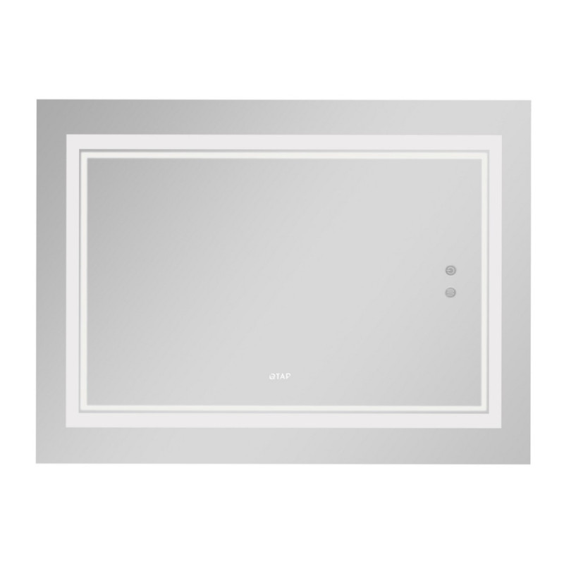 Зеркало Qtap Cardinal 1000х700 с LED-подсветкой Touch, с антизапотеванием, с диммером, рег. темп. цвета (3000-6500K) QT0478C10070
