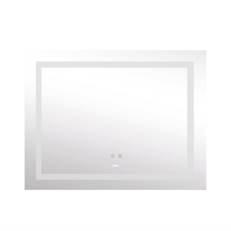 Зеркало Lidz Kubis 1000х800 с LED-подсветкой Touch, с антизапотеванием, с диммером, рег. яркости LD78LF61410080