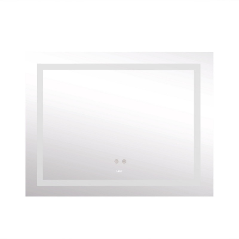 Зеркало Lidz Kubis 1000х800 с LED-подсветкой Touch, с антизапотеванием, с диммером, рег. яркости LD78LF61410080