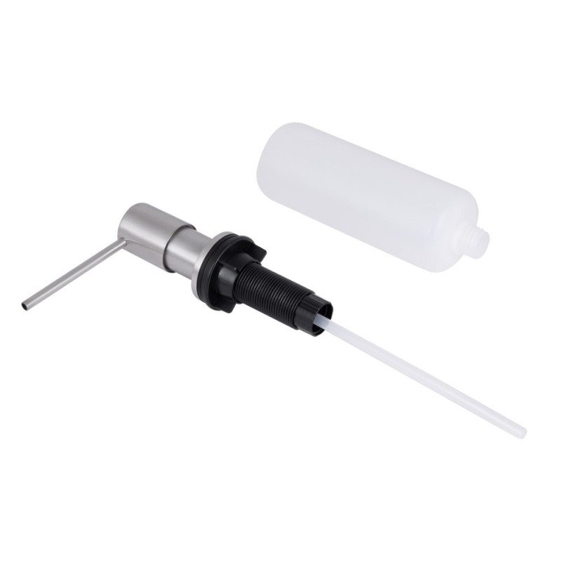 Дозатор для миючого засобу Lidz LK118 круглий Brushed Steel (LDLK118BRU46400)