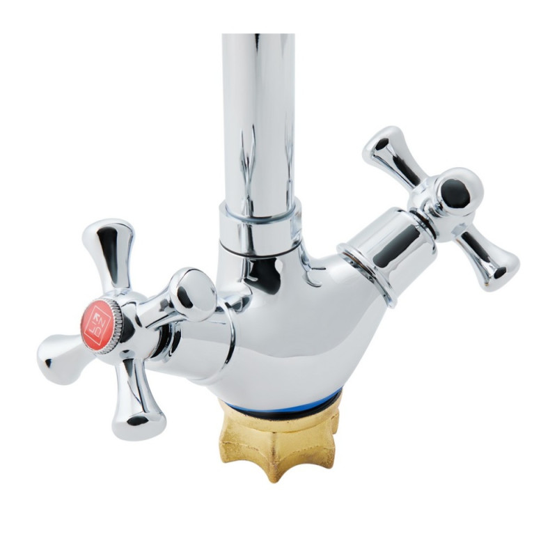 Змішувач для кухні Lidz Lamb 278F двохвентильний LDLAM278FCRM35071 Chrome