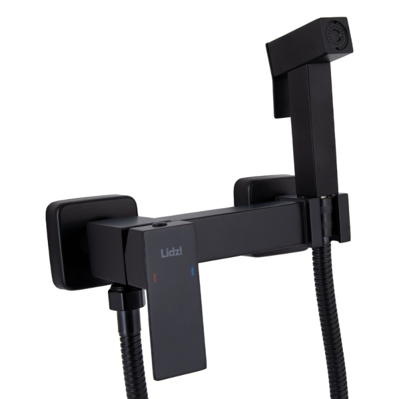 Набор для гигиенического душа Lidz Kubis 110 Black LDKUB110BLA46104 прямоугольный