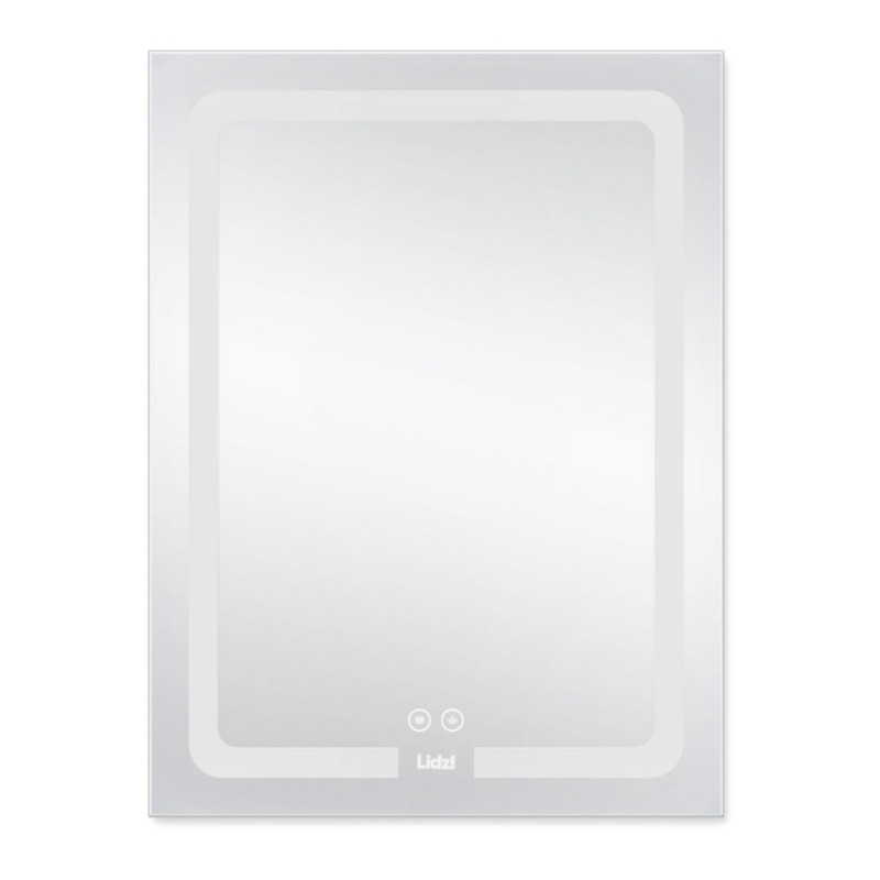 Зеркало Lidz Kubis 600х800 с LED-подсветкой Touch, с антизапотеванием, с диммером, рег. яркости LD78LF9376080