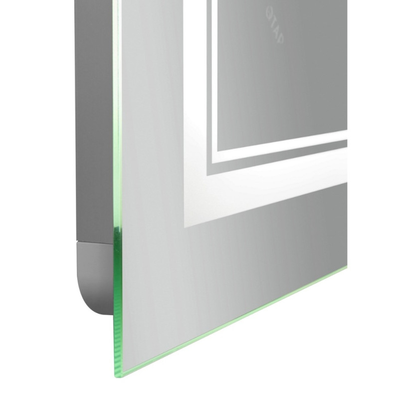 Дзеркало Qtap Cardinal 600х800 з LED-підсвічуванням Touch, з антизапотіванням, з димером, рег. темп. кольору (3000-6500K) QT0478C6080