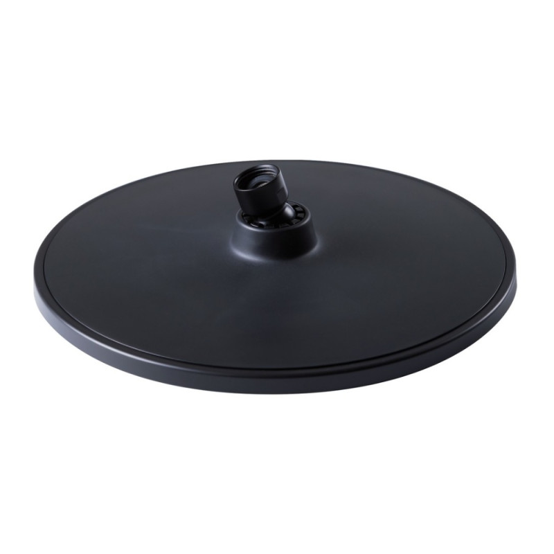 Лійка для верхнього душу Qtap Hlavova 230 мм округла QTHLAVA228O1ZBB Black Matt