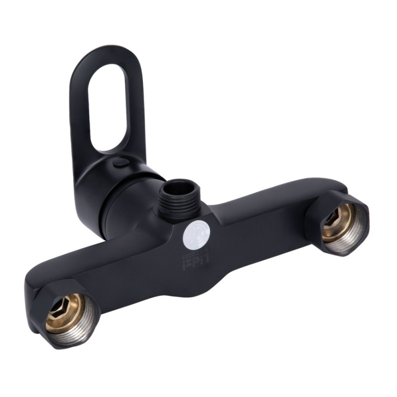 Змішувач для душу Lidz Latwa 010 (з душовим гарнітуром) (k40) LDLAT010BLA45421 Black