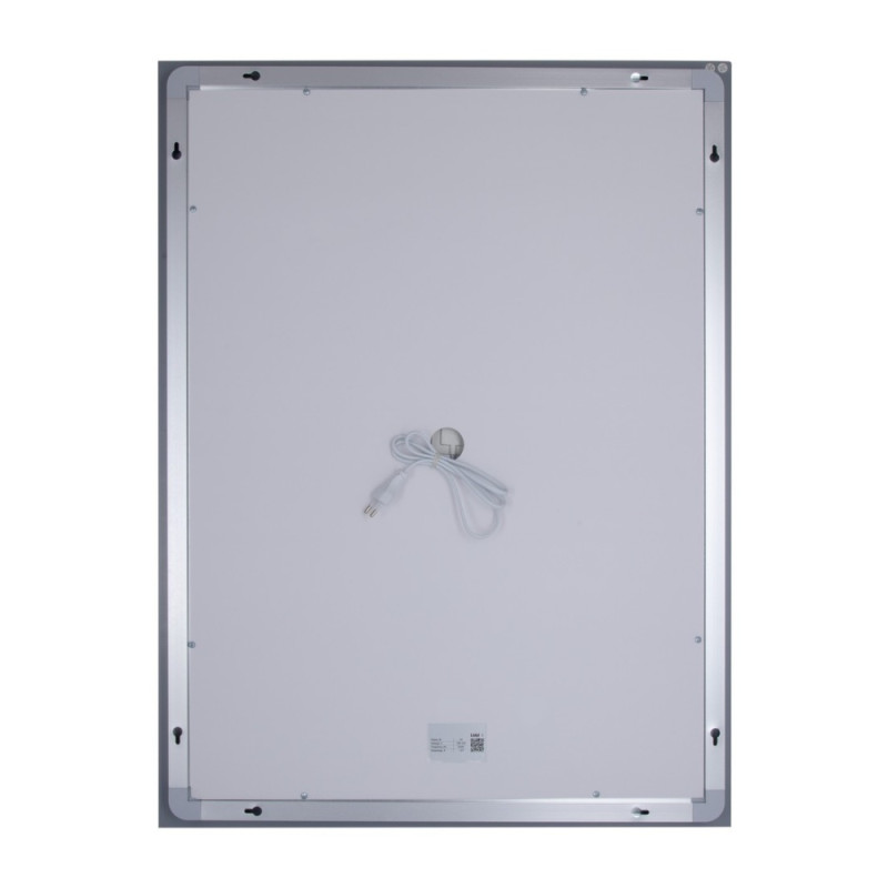 Зеркало Lidz Kubis 600х800 с LED-подсветкой Touch, с антизапотеванием, с диммером, рег. яркости LD78LF9376080