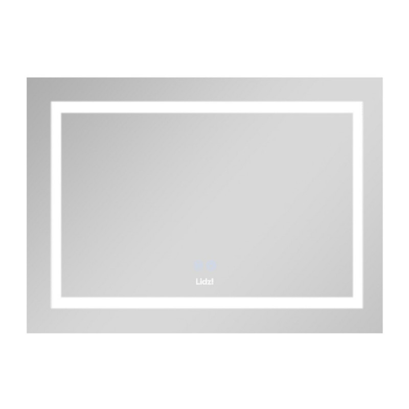 Дзеркало Lidz Kubis 800х600 з LED-підсвічуванням Touch, з антизапотіванням, з димером, рег. яскравості LD78LF9047400