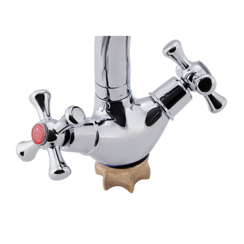 Змішувач для кухні Lidz Lamb 273F двохвентильний LDLAM273FCRM21890 Chrome