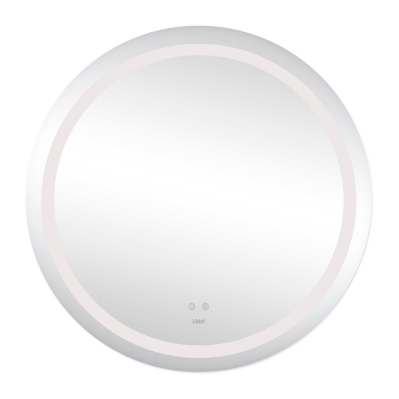 Зеркало Lidz Aria R800 с LED-подсветкой Touch, с антизапотеванием, с диммером, рег. яркости LD78LR800