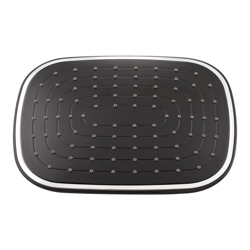 Душова система універсальна Qtap Grand на три споживача (з виливом) QTGRABCR1004 Chrome/Black