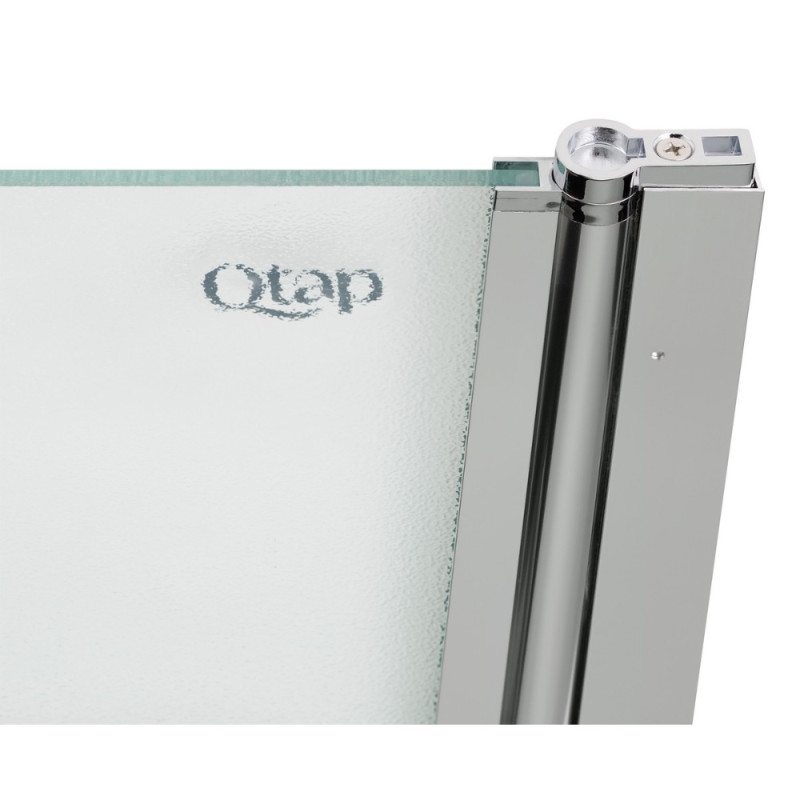 Штора на ванну Qtap Standard CRM407513APR скло Pear 6 мм, 75х140 см, права