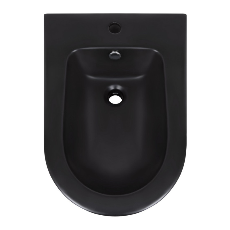 Биде напольное Qtap Scorpio 530x360x395 Matt black QT14441003CMB