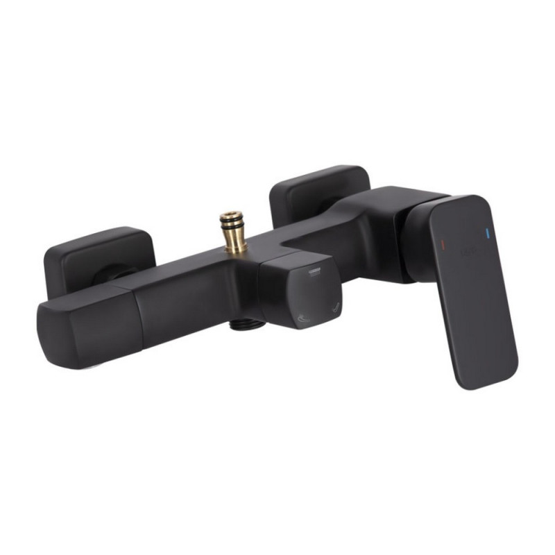 Душова система для кабіни Qtap Capricorn на три споживача (з виливом) 53103KNB Black Matt