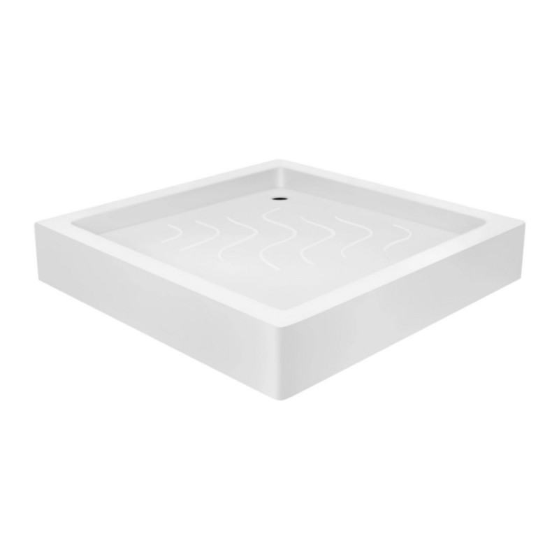 Набір Lidz душова кабіна Wawel SC90x90.SAT.LOW.FR, скло Frost 4 мм + піддон Mazur